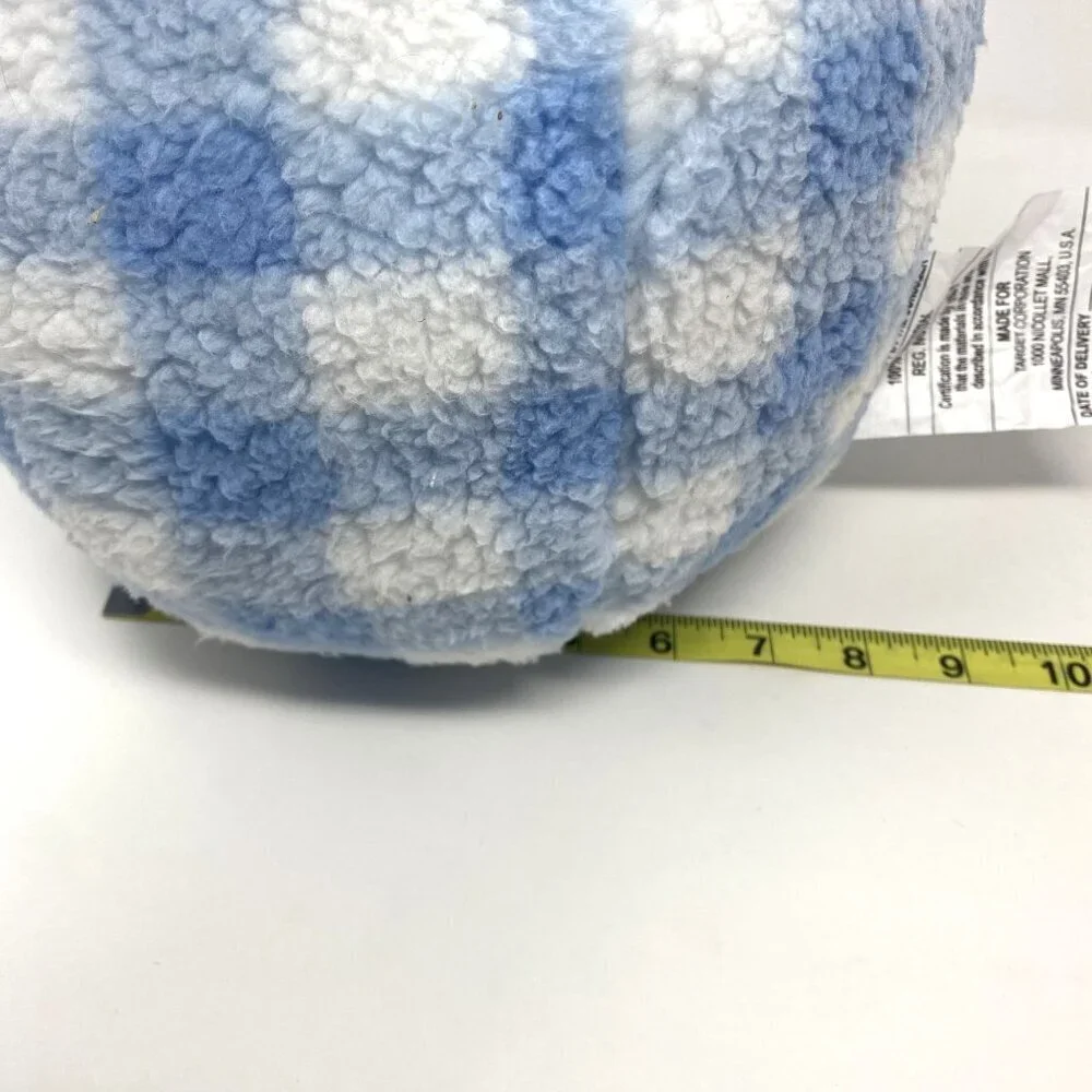 Target Comp Bid Blue Gingham Easter Egg Plush Throw Pillow 10.75